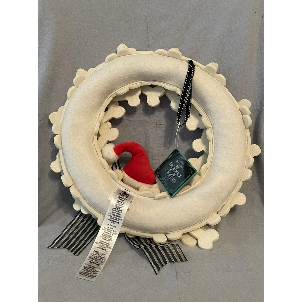 NEW Disney Parks Jack Skellington Nightmare Before Christmas Holiday Door Wreath